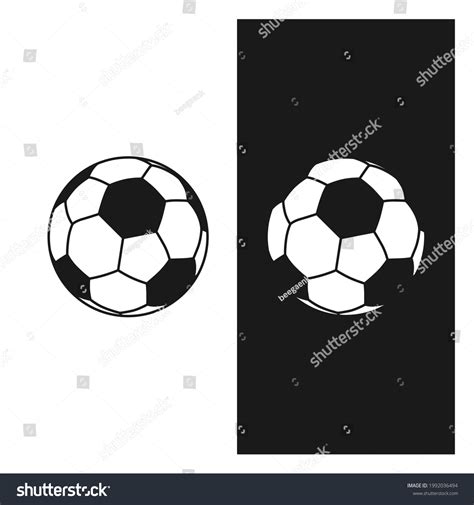 Football Soccer Ball Vector Icon Black Stock Vector (Royalty Free ...