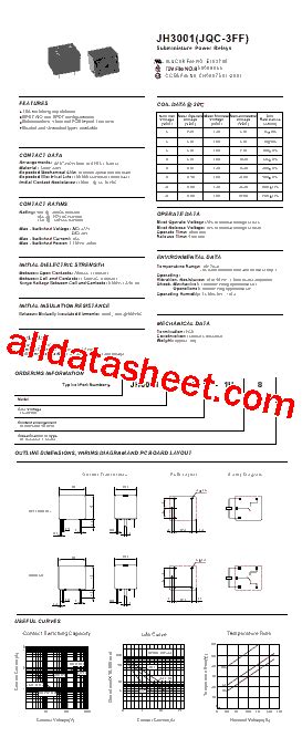 JH3001 Datasheet(PDF) - Hongfa Technology