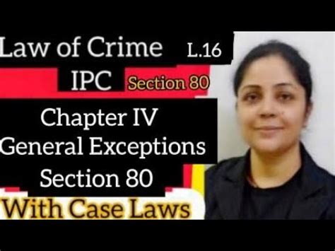 Chapter Iv General Exceptions Accident In Lawful Act Section