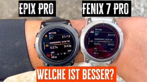 Garmin Fenix 7 Pro Vs Epix Pro AMOLED Oder MIP Display Weitere