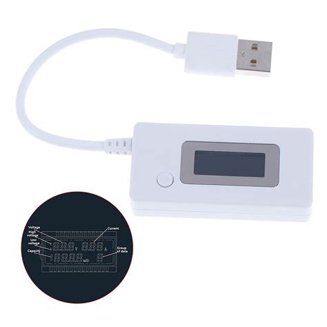 1Pcs LCD Battery Charge Measure Voltage Current Tester Mobile Power