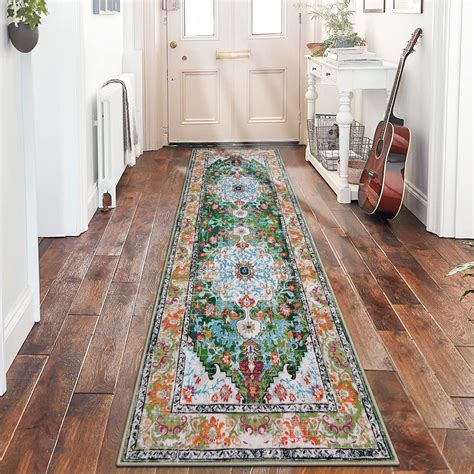 SHACOS Hallway Runner Rug Non Slip 60x180 Cm Narrow Hall Runner Rug