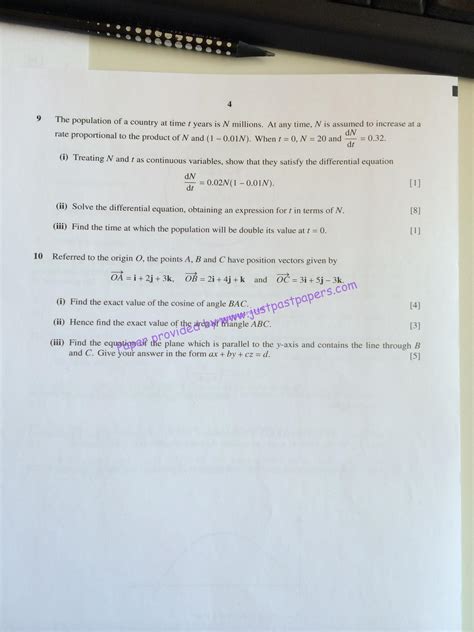 Cie 9709 A Level Paper 32 May June 2014 Pure Mathematics 2and3 Question Paper