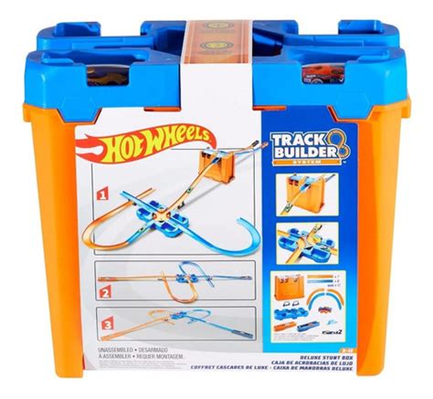 Hot Wheels Track Builder Caja Acrobacias Deluxe Mattel Cuotas Sin Inter S
