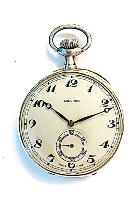 Reloj De La Marca Longines Estilo Lepine En Plata De Ley Provisto De