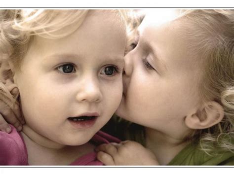 Baby And Baby Kissing 1400x1050 Wallpaper