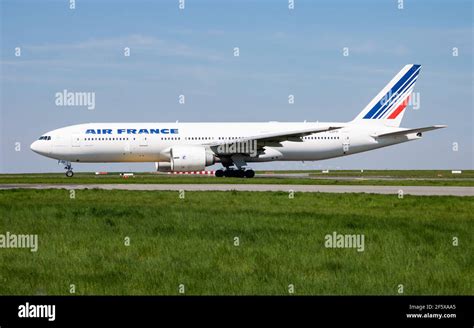 Air France Boeing 777 200 F Gspp Avion Passager Départ Et Prendre