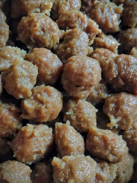 BOILED MEATBALL TEXTURE stock image. Image of fullframe - 301685625