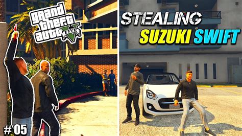 STEALING SUZUKI SWIFT CAR ROBBERY GTA V GAMEPLAY YouTube