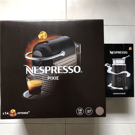 Bnib Nespresso Pixie Titanium Aeroccino Frother Tv Home