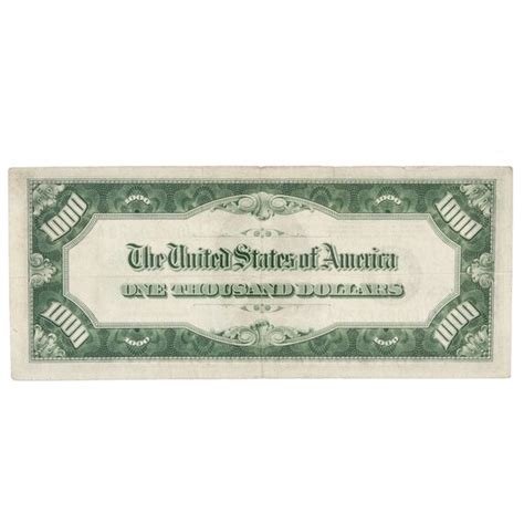 Rare One Thousand Dollar Bill 1934 Series d4 Kansas C… - Gem