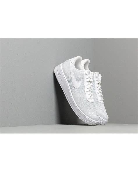 Nike Air Force 1 Flyknit 2 0 White Pure Platinum Pure Platinum White For Men Lyst