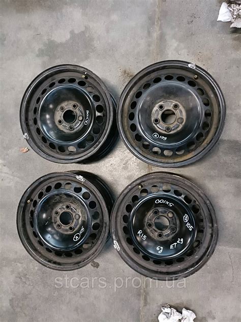 Стальные диски Audi R15 5x100 6j ET 29 (ID#1961557161), цена: 3850 ...