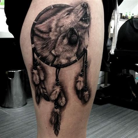 Dream Catcher Wolf Tattoo Meaning