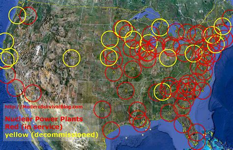 United States Nuclear Power Plants Safe Distance Foto Modern