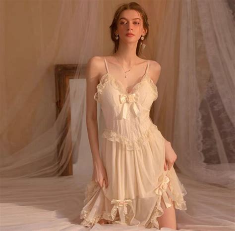 Princess Lace Nightgown Lace Nightie Lingerie Lace Etsy