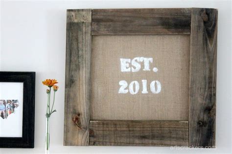 Diy Framed Burlap Wall Hanging