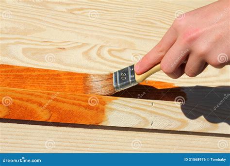 Wood Painting Stock Photo Image Of Paintbrush Handle 31568976