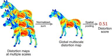 Distortion maps at different scales, their combination into one ...