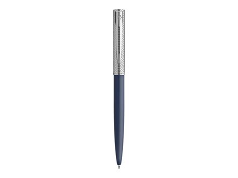 Waterman Allure Deluxe Stylo à bille corps bleu capuchon chromé