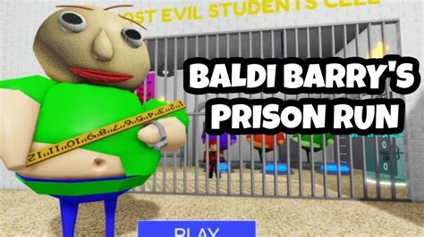 BALDI BARRY S PRISON RUN FULL WALKTHROUGH Roblox Obby