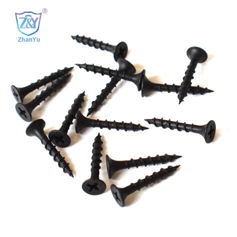 Black Phosphorus Countersunk Head Drywall Screw Fine Thread And Black