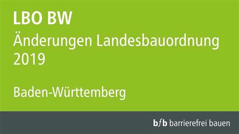 Baden Württemberg Bauordnung