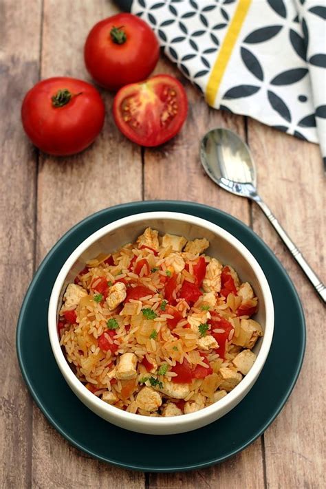 Riz Pilaf Aux Tomates Et Poulet Amandine Cooking