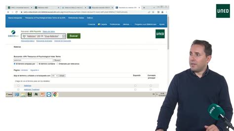 Canal Uned B Squedas En Psycinfo Utilizando El Tesauro De La Apa