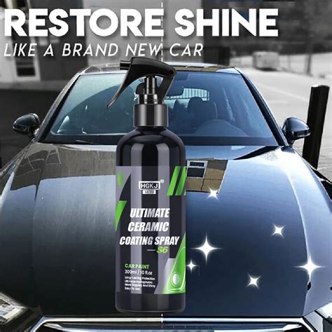 Hgkj S6 Ceramic Coating For Auto Paint Crystal Wax Spray Nano