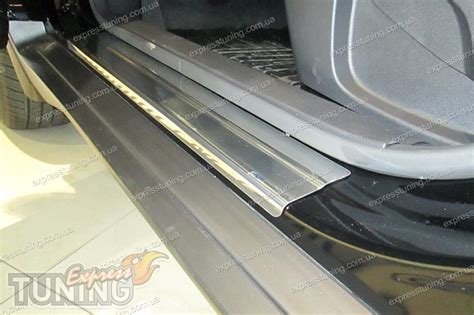 Накладки на пороги Ниссан Х-Трейл T32 (защитные накладки Nissan X-Trail ...