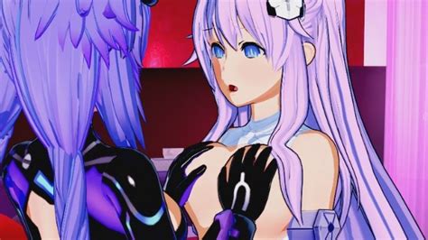 Hyperdimension Neptunia Purple Heart X Purple Yuri Hentai