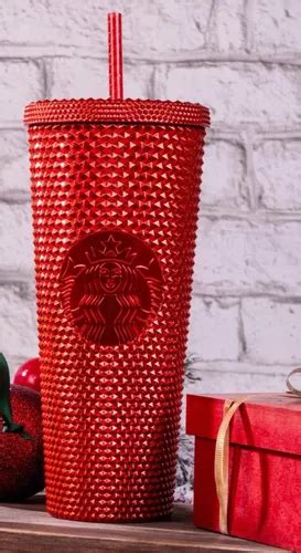 Vaso Starbucks Navidad Rojo Met Lico Env O Gratis