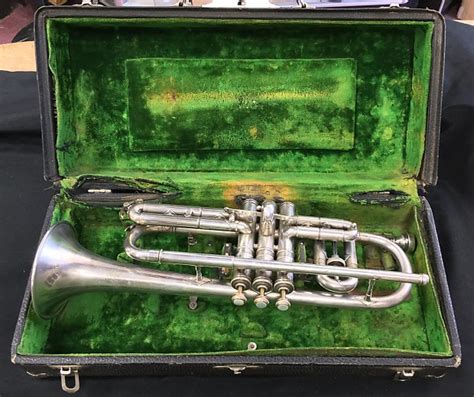 Conn 80a Victor 1922 Silver Bb Cornet With Original Case And Reverb