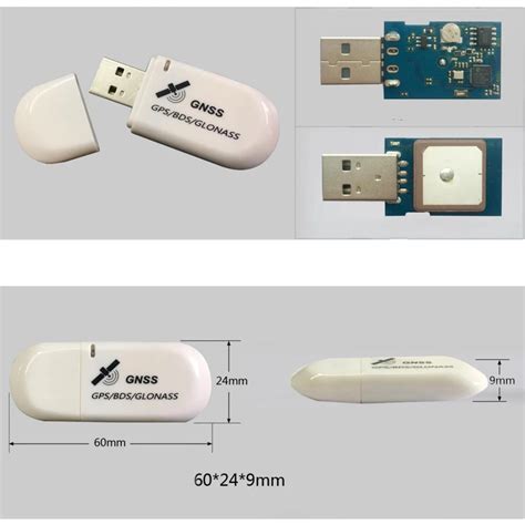 Usb Gps Receiver Module Gnss Glonass Antenna Laptop Pc Tablet Car