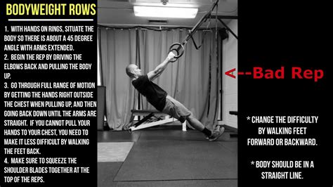 How To Do Bodyweight Rows And Inverted Rows Youtube