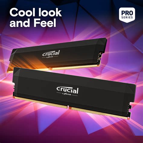 Crucial Pro Overclocking 32GB Kit 16GBx2 DDR5 6000 UDIMM Black