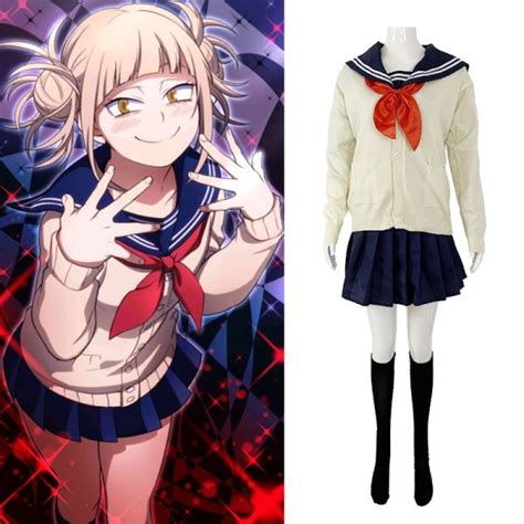 Anime My Hero Academia Boku No Hero Academia Cosplay Costume Himiko