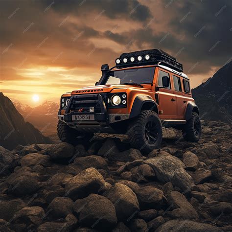 Premium AI Image | Land rover defender Off road journey