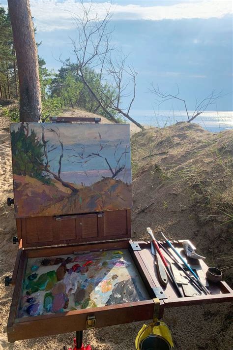 Plein Air Painting The Sea By Elena Morozova Plein Air Easel Plein