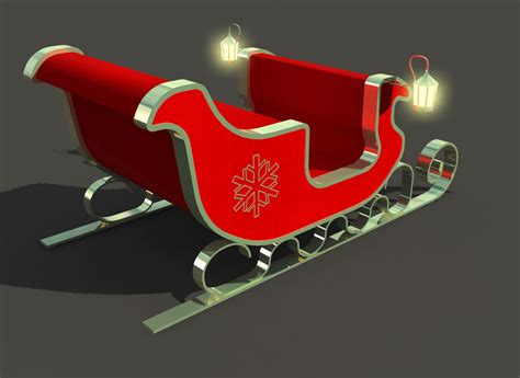 3D Snow Sled - TurboSquid 1546942