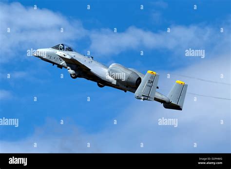 A USAF Fairchild Republic A10 Thunderbolt II Warthog ground attack