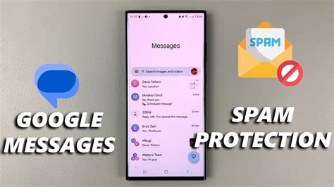 How To Enable Disable Spam Protection In Google Messages YouTube