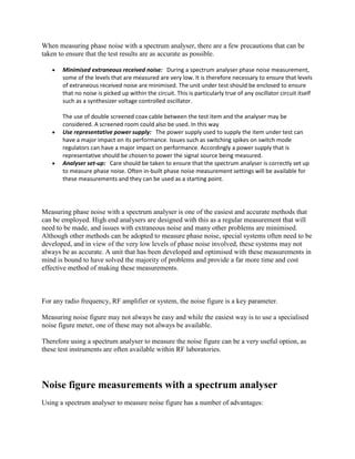 Spectrum analyzer tutorial | PDF