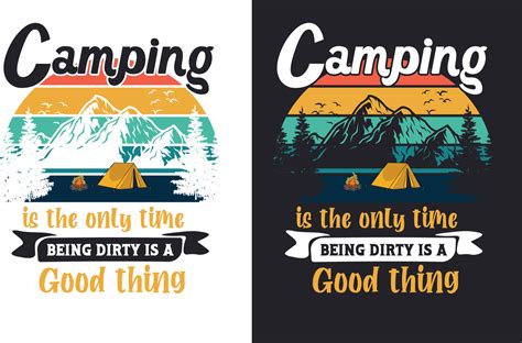 Camping T Shirt Design Bundle T-shirt Design For Camping Lover 21303898 ...