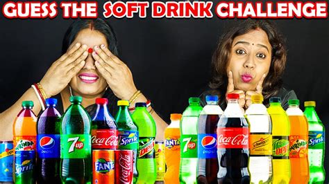 Guess The Soft Drink Challenge Cold Drinks Competition Food