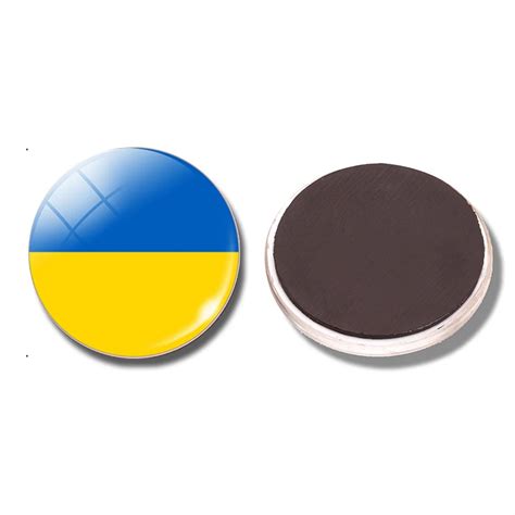 Ukraine Flag Mm Fridge Magnet Kyiv Kharkov Vinnitsa Odessa Glass