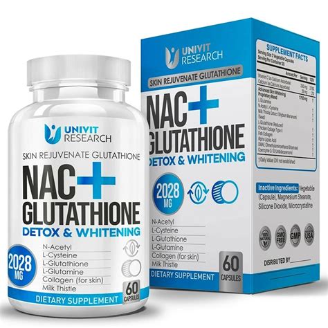 NAC Glutathione Skin Whitening Bleaching Anti Agin Acne Scar Dark