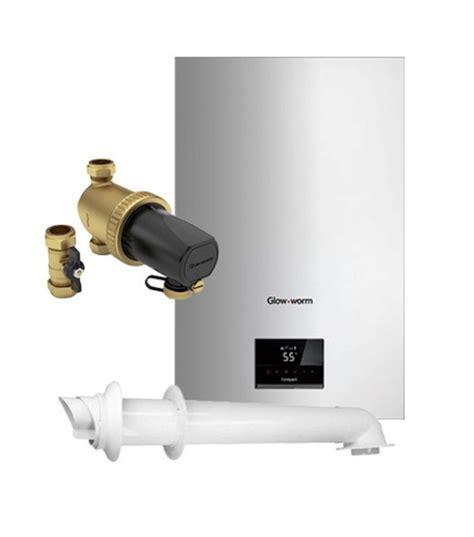 Glowworm Compact Kw Combi Boiler Horizontal Flue Power Filter