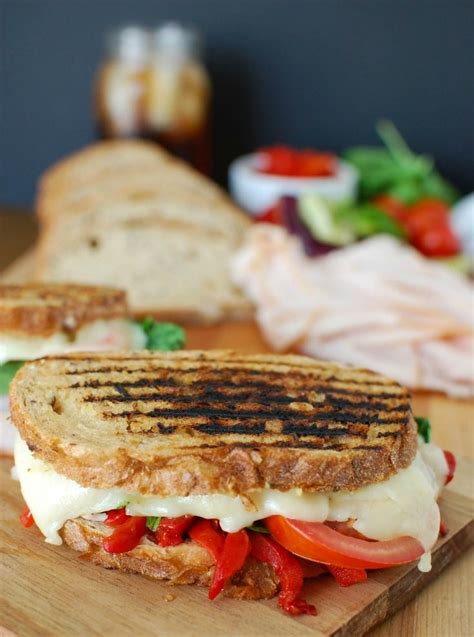 Mediterranean Turkey Hummus Panini A Cedar Spoon